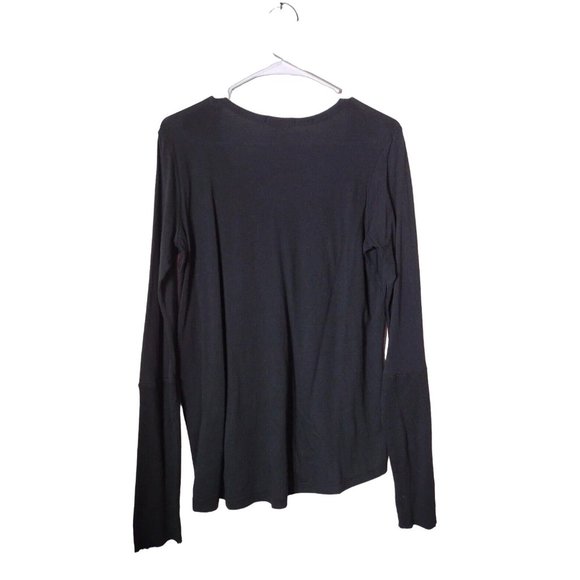 Alternative Top Womens Medium Scoop Neck Long Sleeve Basic Layer - Picture 2 of 12